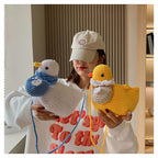 Crocheted Duck Crossbody Phone Bag in Yellow or White, product view 10.