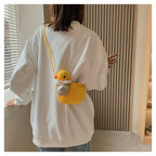 Crocheted Duck Crossbody Phone Bag in Yellow or White, product view 12.