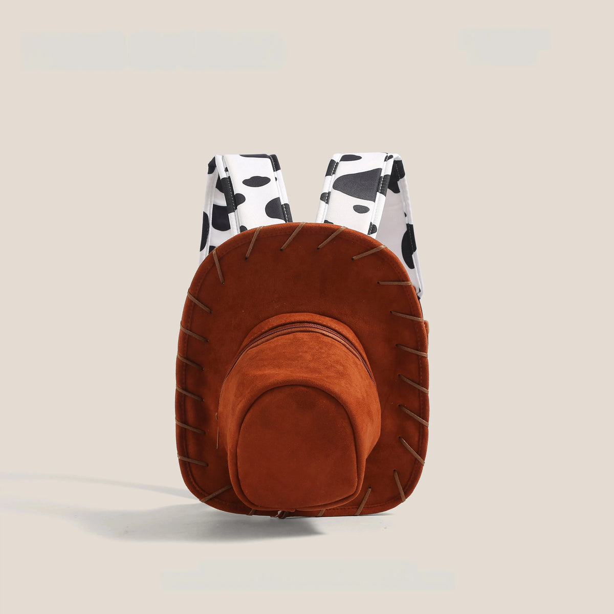 Western Hat Convertible Mini Backpack - Brown.