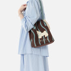 Bow Detail Canvas Crossbody Commuter Bag, product image 2.
