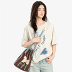 Bow Detail Canvas Crossbody Commuter Bag, product image 5.