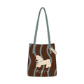 Bow Detail Canvas Crossbody Commuter Bag - 蝴蝶结小白（带斜挎配件）.