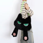 Face-Covering Black Cat Convertible Backpack, product image 3.