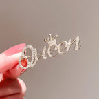 Crown Letter Brooch product image showing crown letter