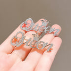 Crown Letter Brooch product image showing crown letter