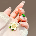 Gardenia Magnetic Brooch product image showing gardenia flower