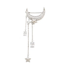 Star Moon Tassel Brooch product image showing star and moon