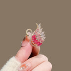 Crystal Swan Brooch product image showing swan