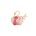 Crystal Swan Brooch product image showing swan
