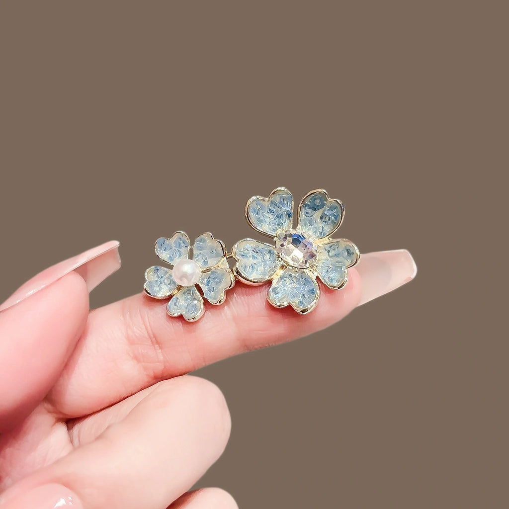 Crystal Flower Waist Tightener Pin product image showing crystal flower