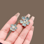 Crystal Flower Waist Tightener Pin product image showing crystal flower