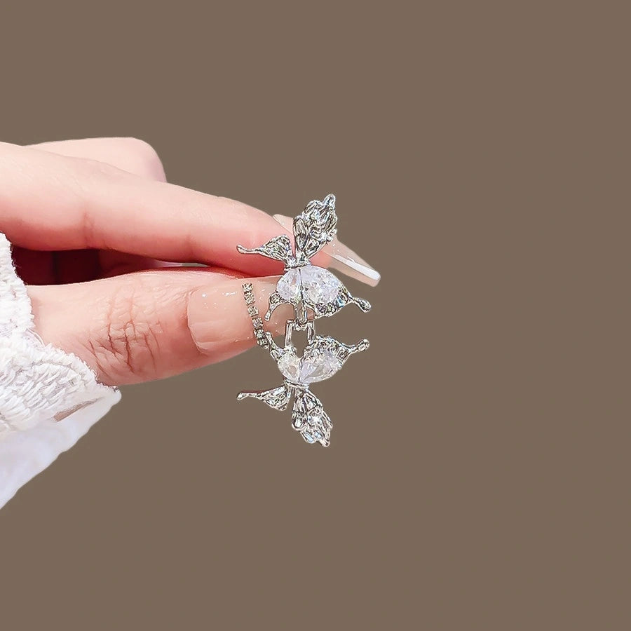 Rhinestone Butterfly Waist Tightener Pin product image showing butterfly