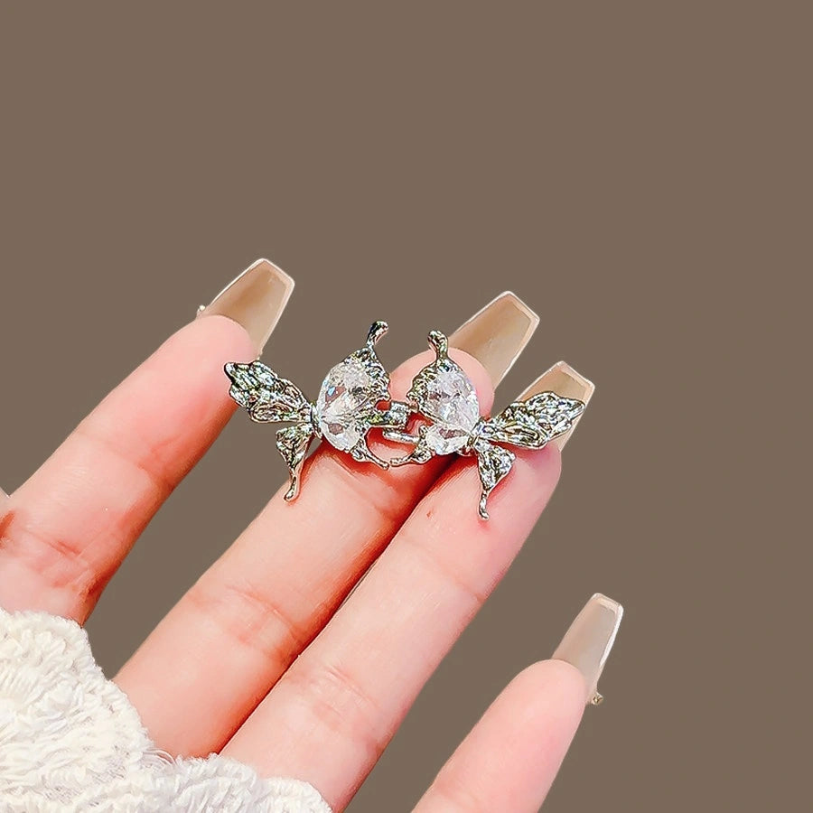 Rhinestone Butterfly Waist Tightener Pin product image showing butterfly