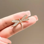 Rhinestone Dragonfly Brooch product image showing dragonfly