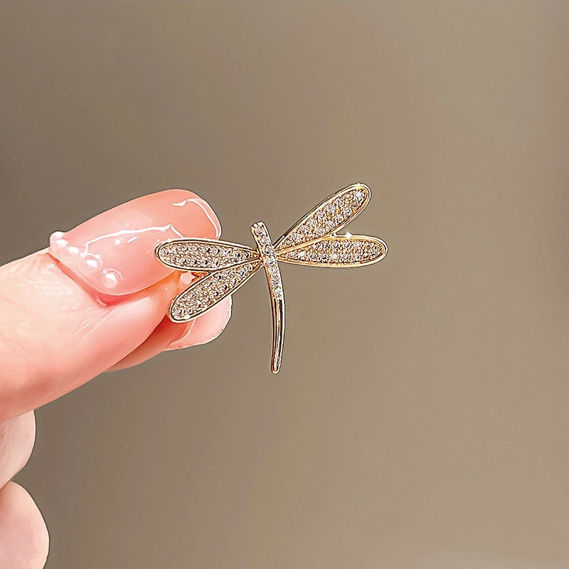 Rhinestone Dragonfly Brooch variant image showing rhinestone dragonfly brooch