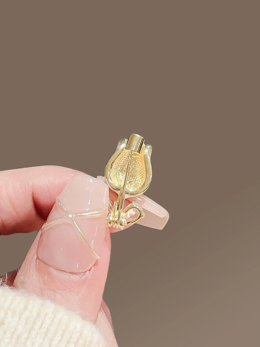 Shell Tulip Brooch product image showing tulip