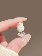 Shell Tulip Brooch product image showing tulip
