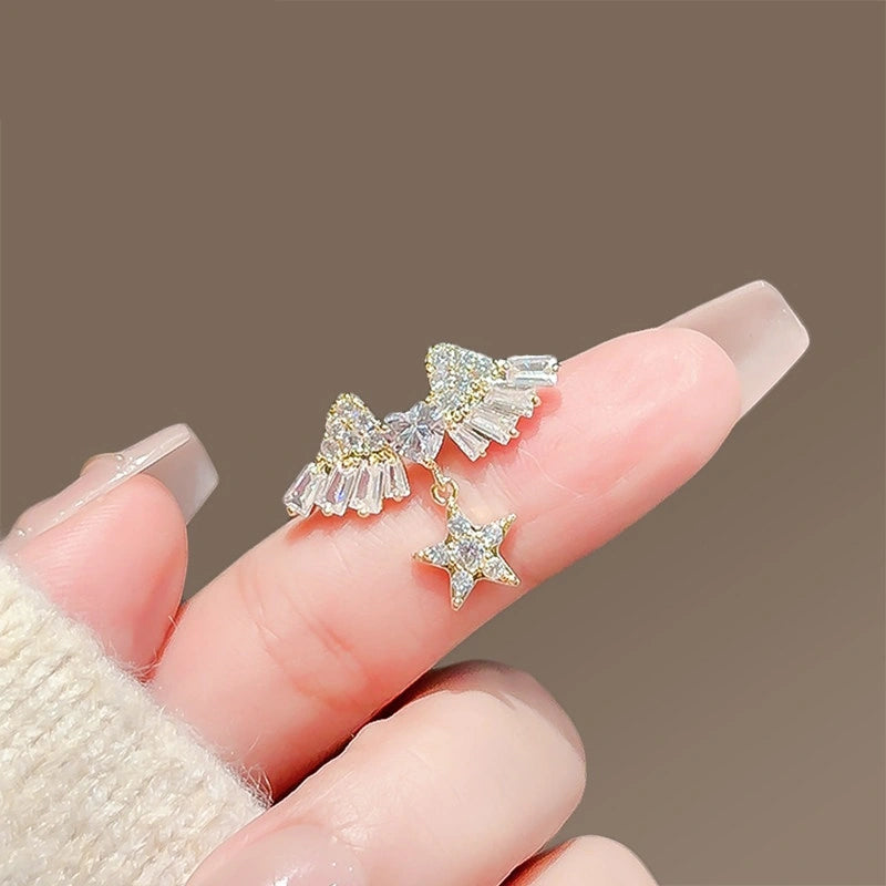Heart Wing Mini Brooch product image showing heart with wings
