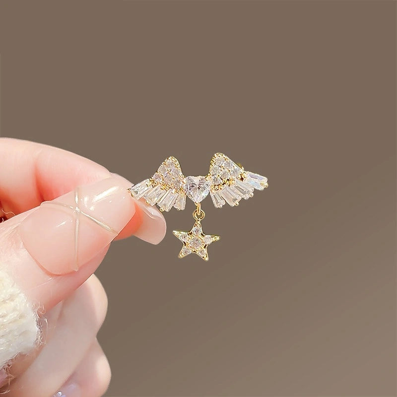 Heart Wing Mini Brooch variant image showing heart wing brooch