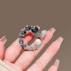 Ocean Fishtail Rhinestone Brooch product image showing fishtail