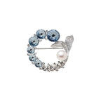Ocean Fishtail Rhinestone Brooch product image showing fishtail