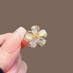 Cat Eye Flower Mini Brooch product image showing flower