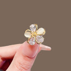 Cat Eye Flower Mini Brooch product image showing flower