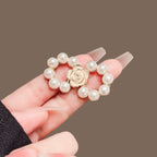 Pearl Camellia Waist Tightener Pin product image showing camellia flower