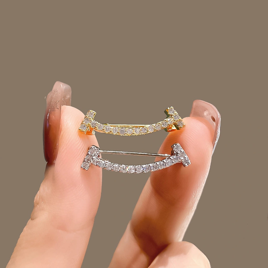Mini Smile Brooch product image showing smile face