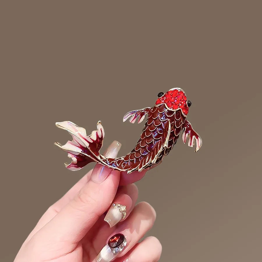 Red Koi brooch variant image