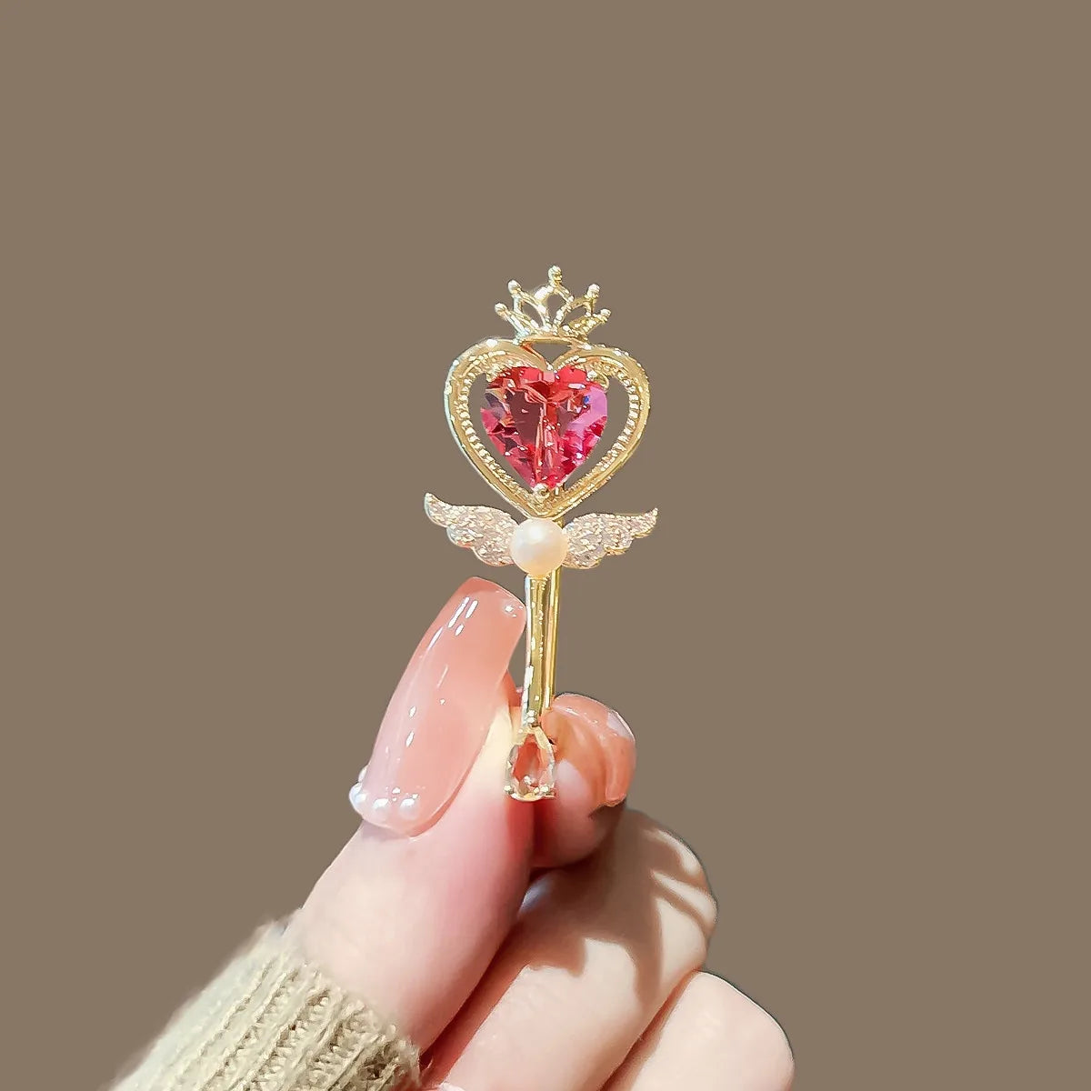 Red brooch variant image