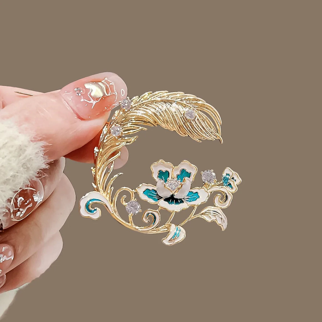 Peony brooch product image