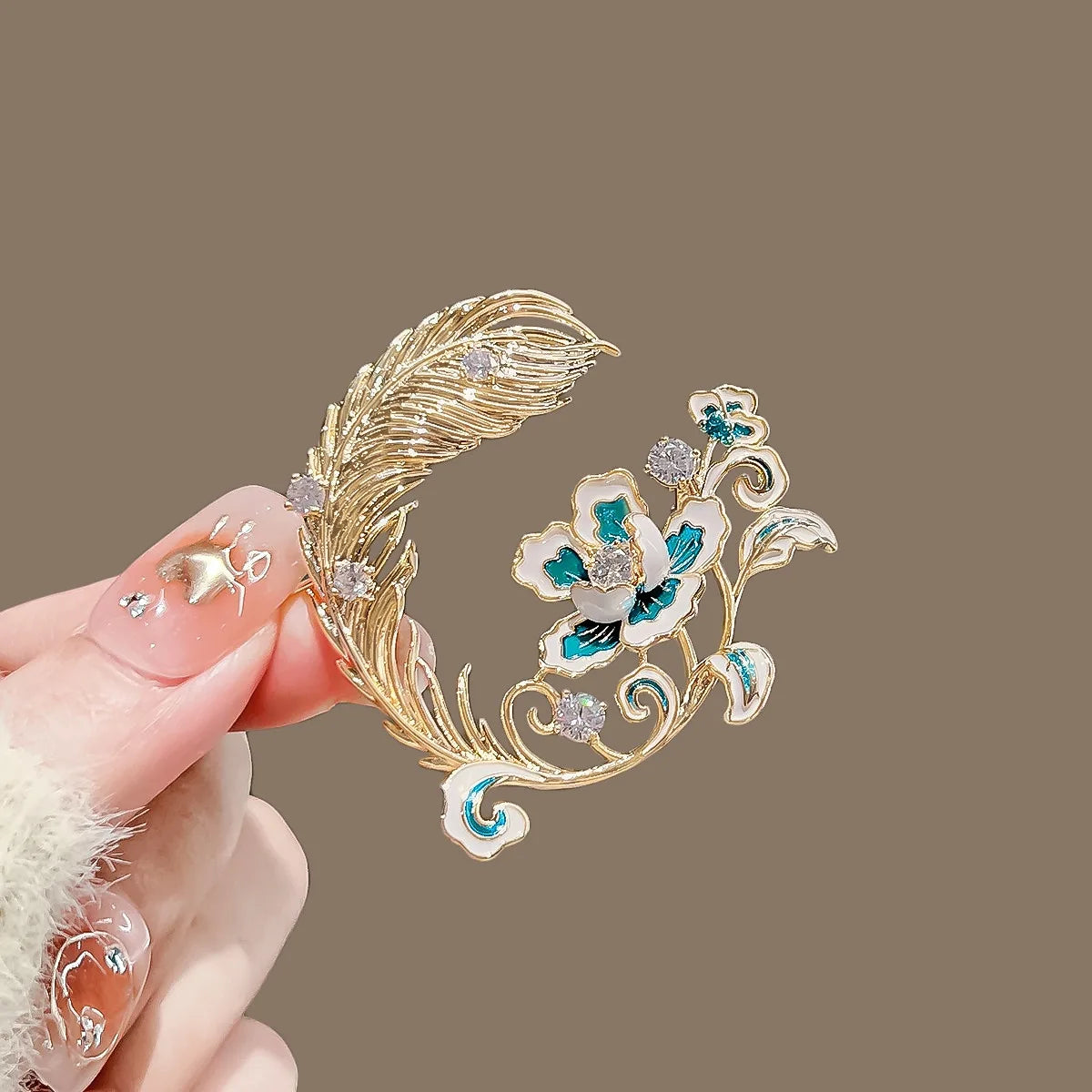Peony brooch product image