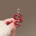 Red Snake brooch variant image