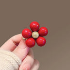 Red Pearl Flower brooch variant image