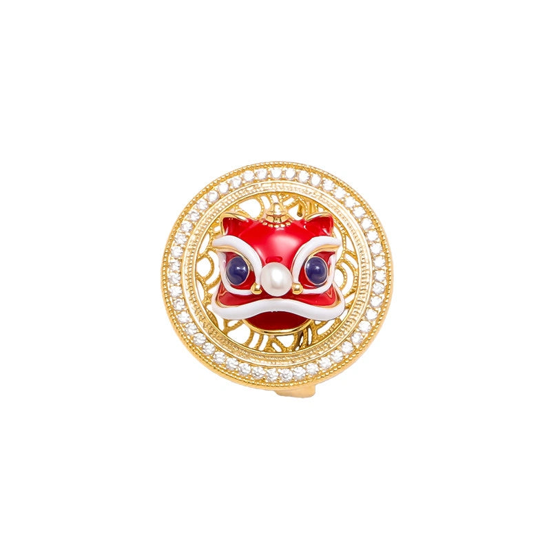 Lion Dance brooch - product image 6