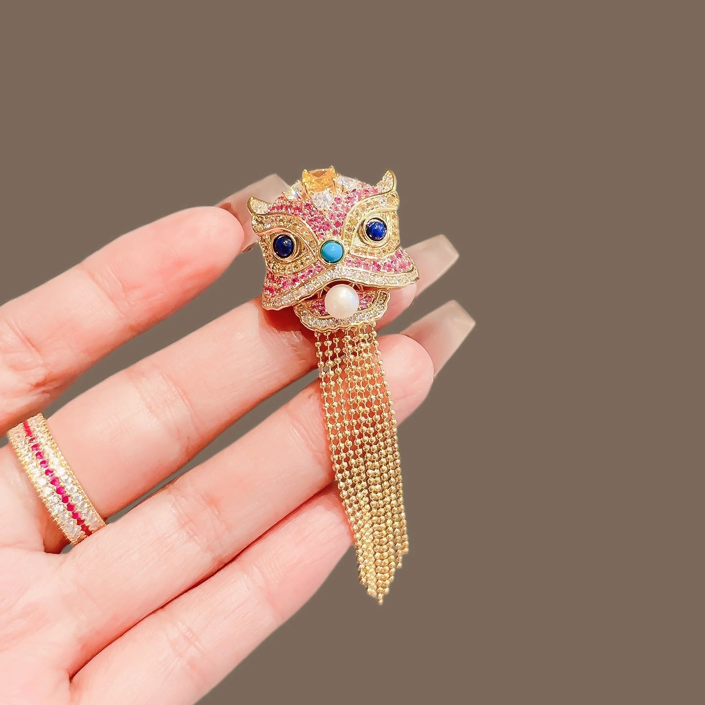 Lion Dance brooch - product image 3