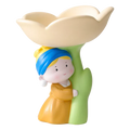 Girl with a Pearl Earring Tulip Tray, Resin Art Storage Decor