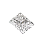 Luxury Filigree Flower Brooch with Pearls & Zircon, Elegant Pin for Suits & Dresses