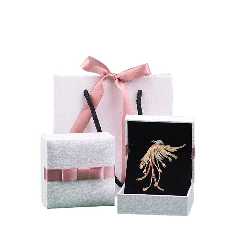 Luxury Crystal Phoenix Brooch, Elegant Gold Pin for Suits & Cheongsams