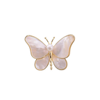 Exquisite 'Cocoon to Butterfly' Brooch with Natural Sea Shell, Luxury Butterfly Pin