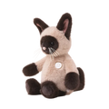 Soft Brown Siamese Cat Plush Toy