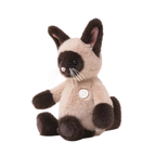Soft Brown Siamese Cat Plush Toy