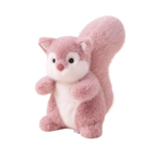 Pink Fluffy Squirrel Plush Toy