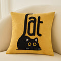 Cute Creative Black Cat Plush Throw Pillow