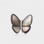 Exquisite 'Cocoon to Butterfly' Brooch with Natural Sea Shell, Luxury Butterfly Pin