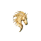 Vintage Knight Spirit Horse Head Brooch, Elegant Power Totem Pin