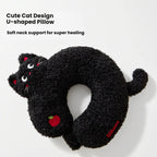 Creative Cute Black Cat U-Shaped Neck Pillow