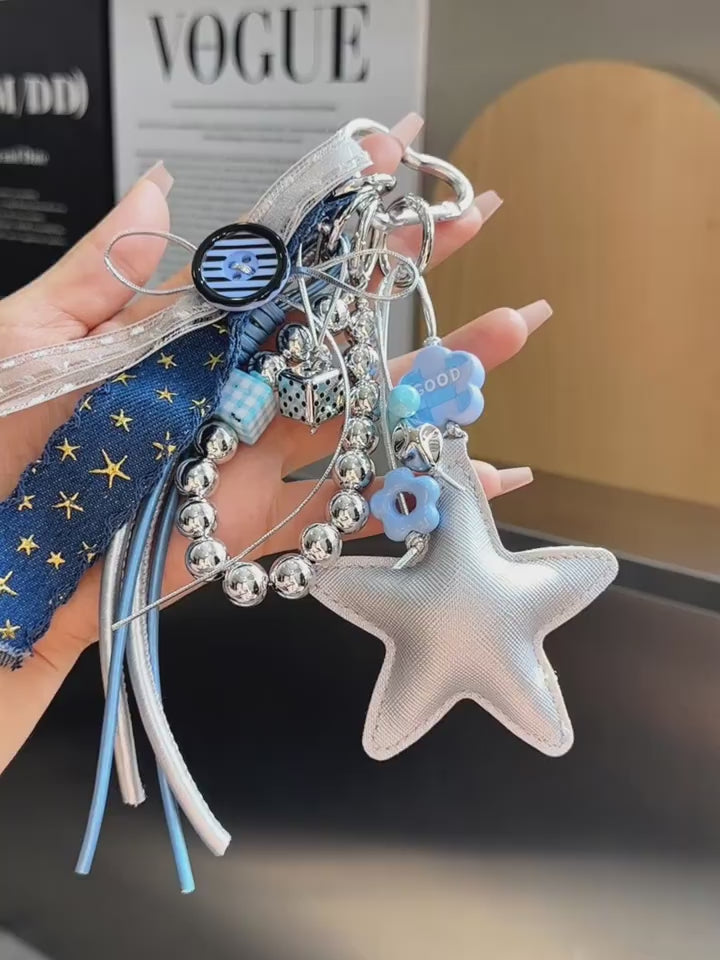 Star Bag Charm - Soft Plush Keychain Gift - product video demo