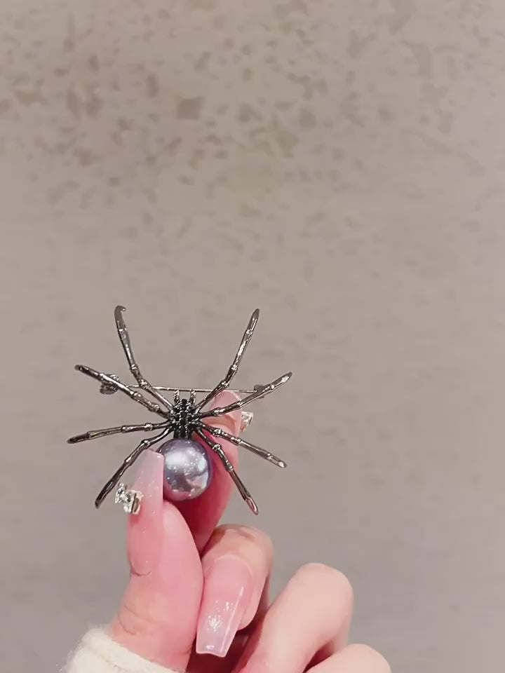 Pearl Spider Brooch - Nature Gift product video